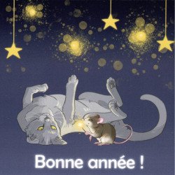 Carte de voeux Bonne année de Pomme de Bidouille