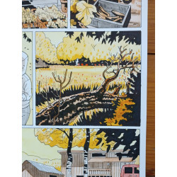 Planche Original Une île sur la volga