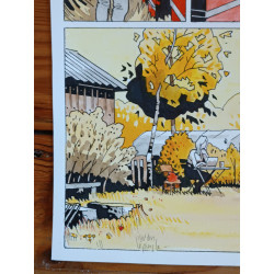 Planche Original Une île sur la volga