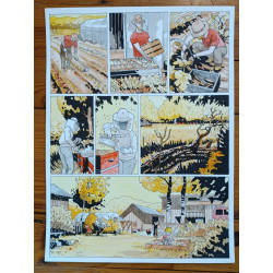 Planche Original Une île sur la volga