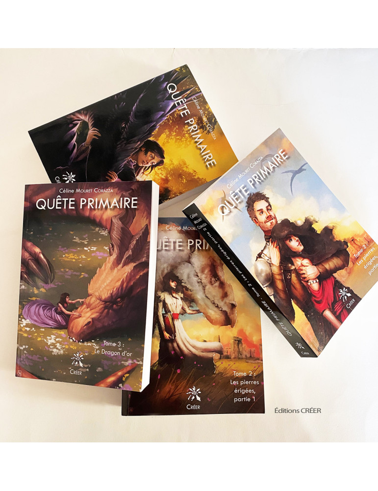 Lot de 4 livres Fantasy - QUETE PRIMAIRE - série complète