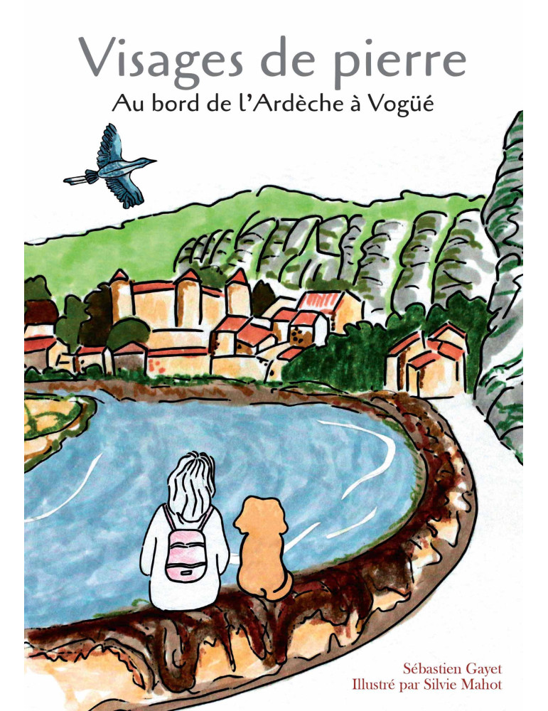 Visages de pierre - Au bord de l'Ardèche à Vogüé