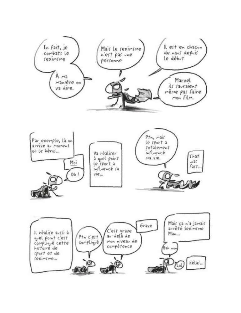 Seximsme Man fait du sport