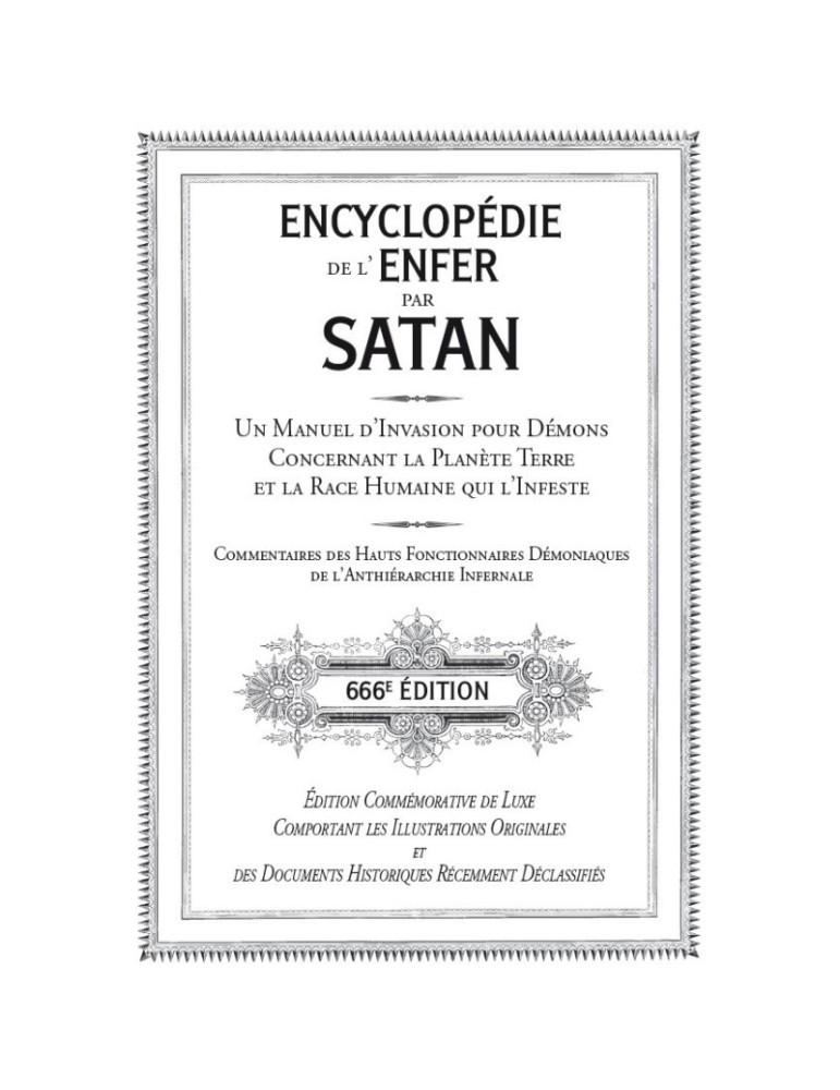 L'Encyclopédie de l'Enfer - nouvelle édition
