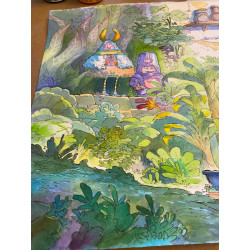 Illustration- Dans les escaliers....