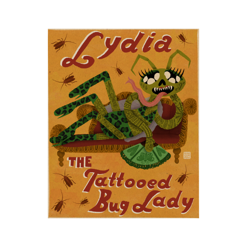 Lydia the Tattooed Bug Lady