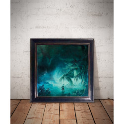 Tirage d’art - JE TE SALUE, FORÊT MILLÉNAIRE… – 40 x 40 cm