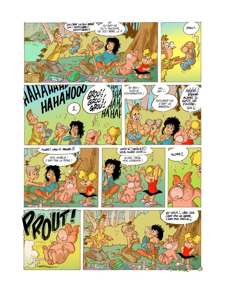 ANGÈLE & RENÉ Album 6 "Un groin tranquille à la campagne"