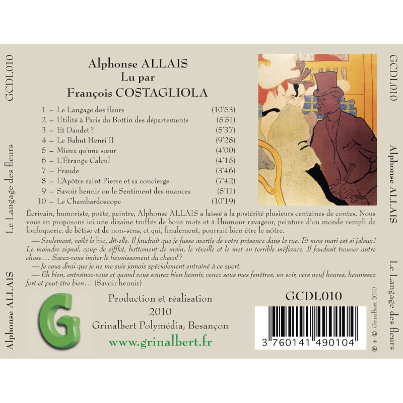 Livre-audio : Alphonse Allais - Le Langage des fleurs