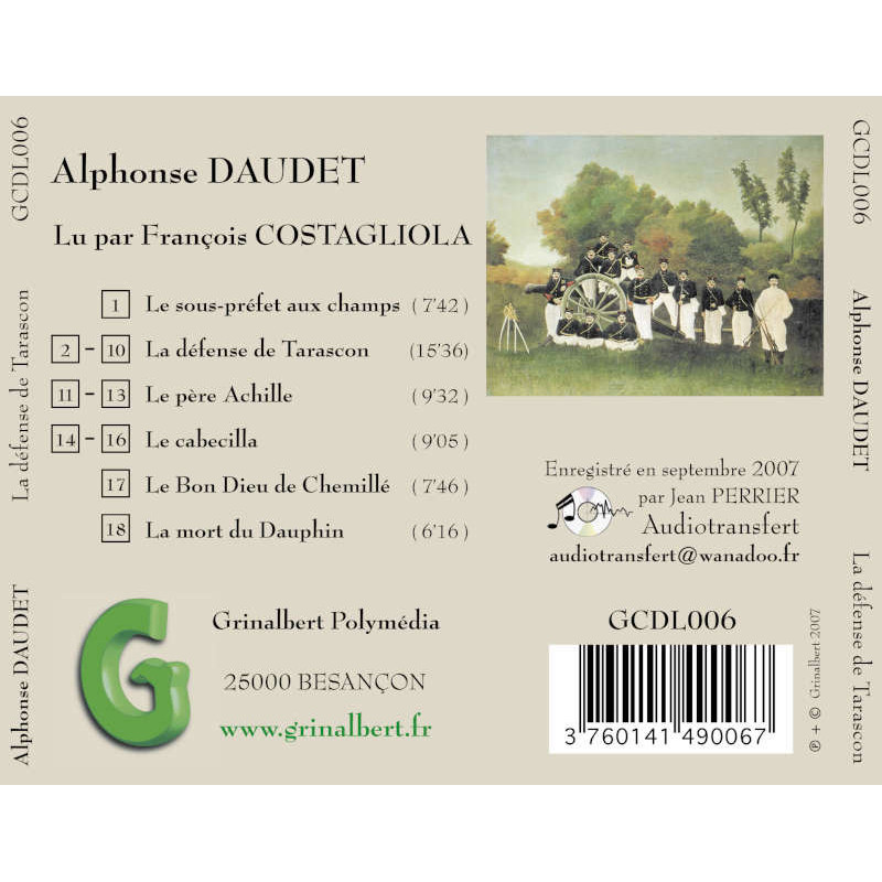 Livre-audio : Alphonse Daudet - La Défense de Tarascon