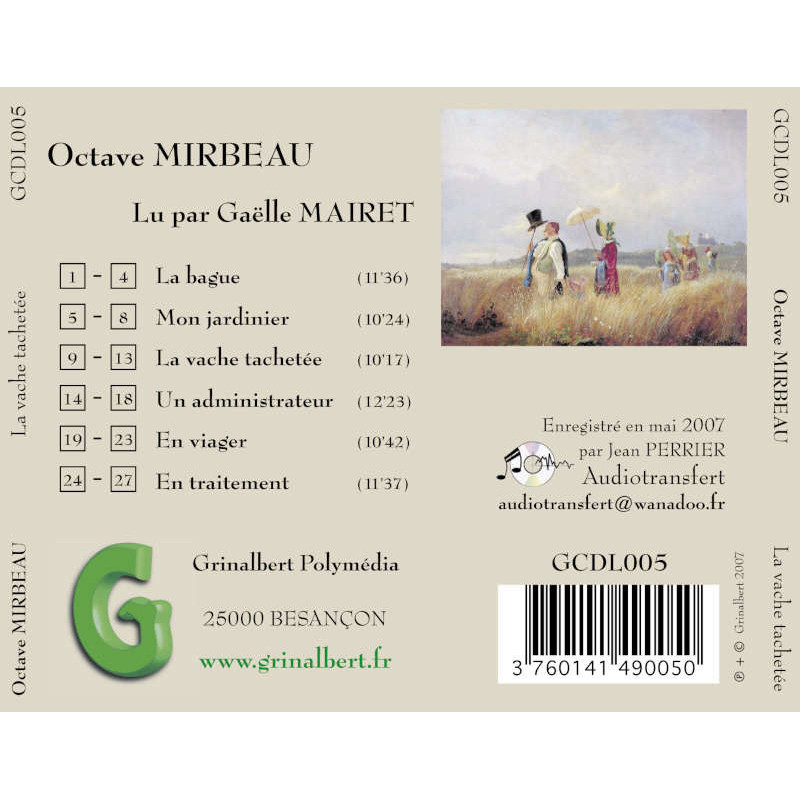 Livre-audio : Octave Mirbeau - La Vache tachetée