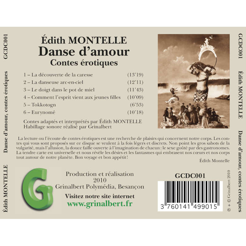 Livre-audio : Édith Montelle - Danse d'amour, contes érotiques