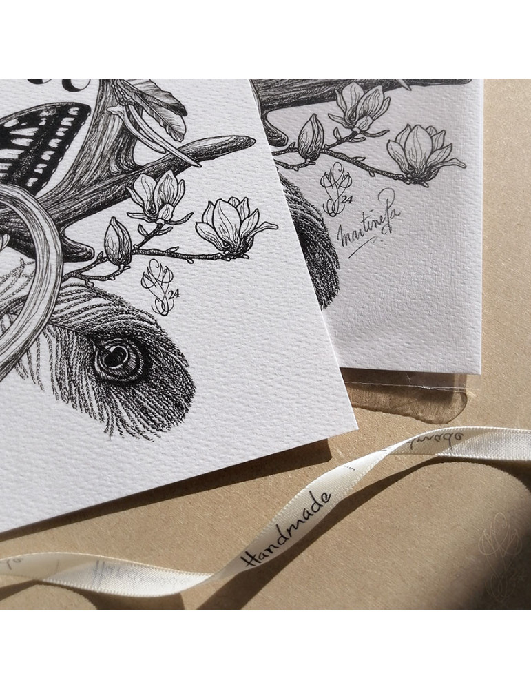 Tirage papier d'un dessin de Martinefa "RENATUS" (Du latin "Renaître") - 21 x 29,5 cm (A4)