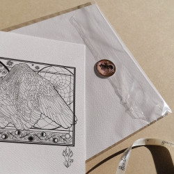 Tirage papier d'un dessin de Martinefa "AMOR FATI" (Du latin : "L'amour du destin") - 21 x 29,5 cm (A4)