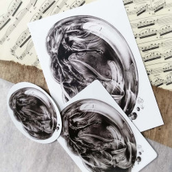 Tirage papier d'un dessin de Martinefa "SIRÈNE" - 21 x 29,5 cm (A4) 