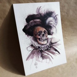 Tirage papier d'une aquarelle de Martinefa "MÂNES 1" - 21 x 29,5 cm (A4)