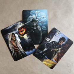 Trio de cartes postales Martinefa "Dark Women" - 14,8 x 10,5 cm