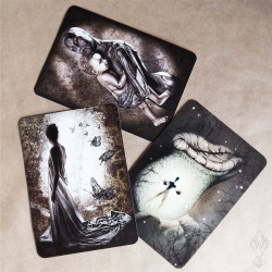 Trio de cartes postales Martinefa "Dark Thoughts" - 14,8 x 10,5 cm