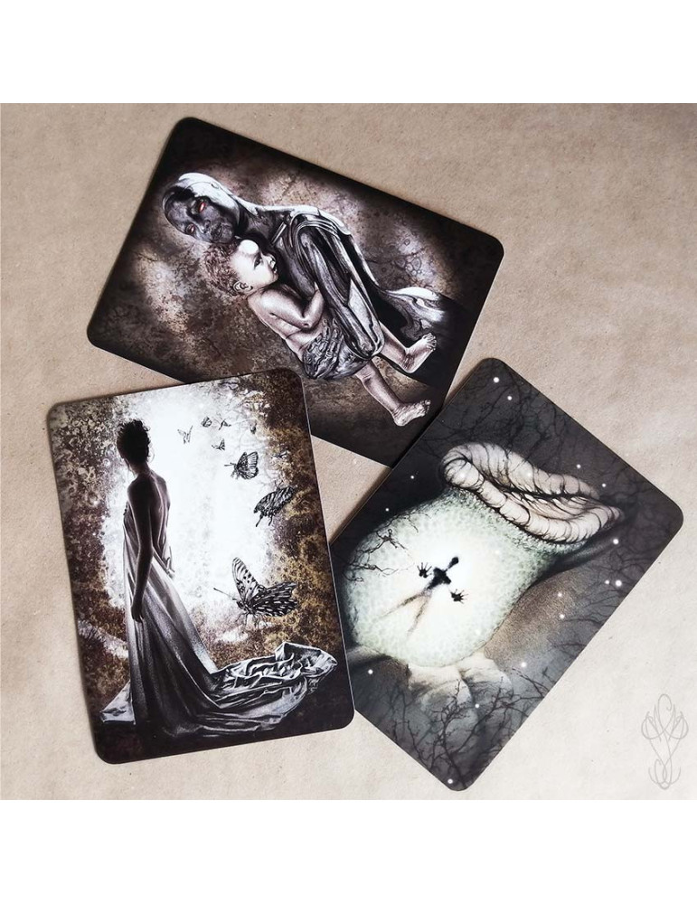 Trio de cartes postales Martinefa "Dark Thoughts" - 14,8 x 10,5 cm