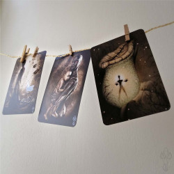 Trio de cartes postales Martinefa "Dark Thoughts" - 14,8 x 10,5 cm