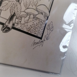 Dessin original à l'encre - "AUTUMN" - pièce unique