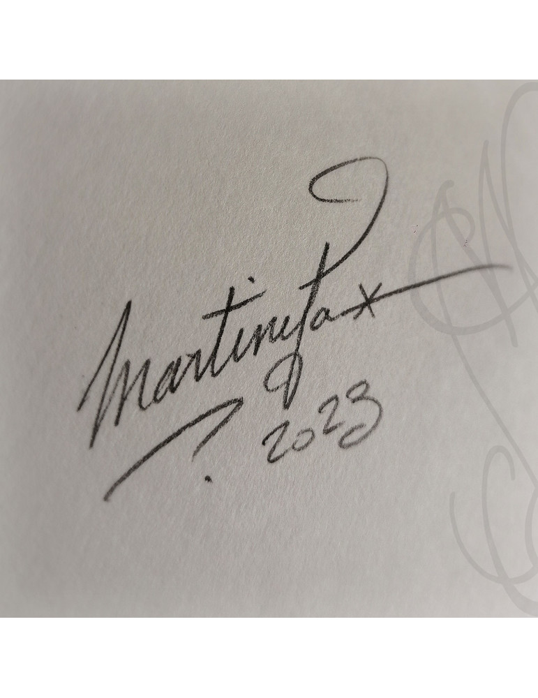 Dessin original à l'encre - "PUPIL DEW" - Pièce unique