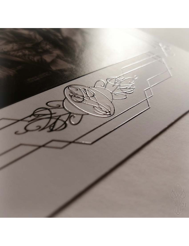 Carte postale grand format "ZOOMORPHE PALÉOGRAPHE", avec vernis sélectif "effet 3D" - 14,8 x 21 cm (A5)