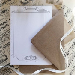 Carte postale grand format "ZOOMORPHE PALÉOGRAPHE", avec vernis sélectif "effet 3D" - 14,8 x 21 cm (A5)