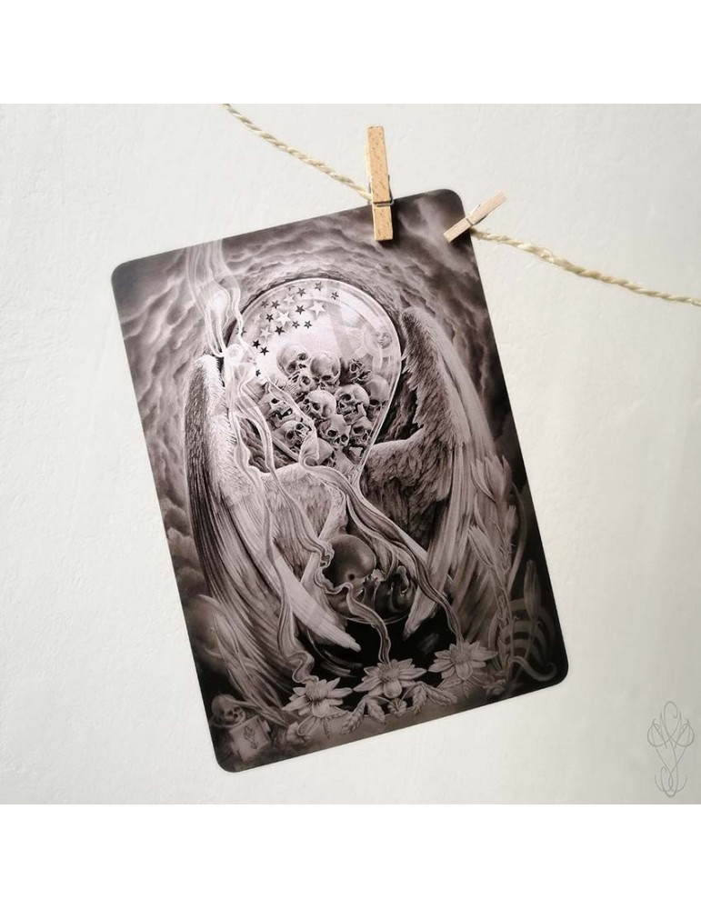 Carte postale grand format d’un dessin "2021" - 14,6 x 20,9 cm (A5)