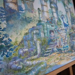 Illustration : "Pique nique dans l'ancien temple"