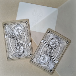 Carte postale "HORSES" (Chevaux) - 9,8 x 14,8 cm