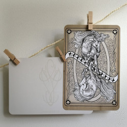 Carte postale "HORSES" (Chevaux) - 9,8 x 14,8 cm