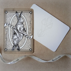 Carte postale "HARES" (Lièvres) - 9,8 x 14,8 cm