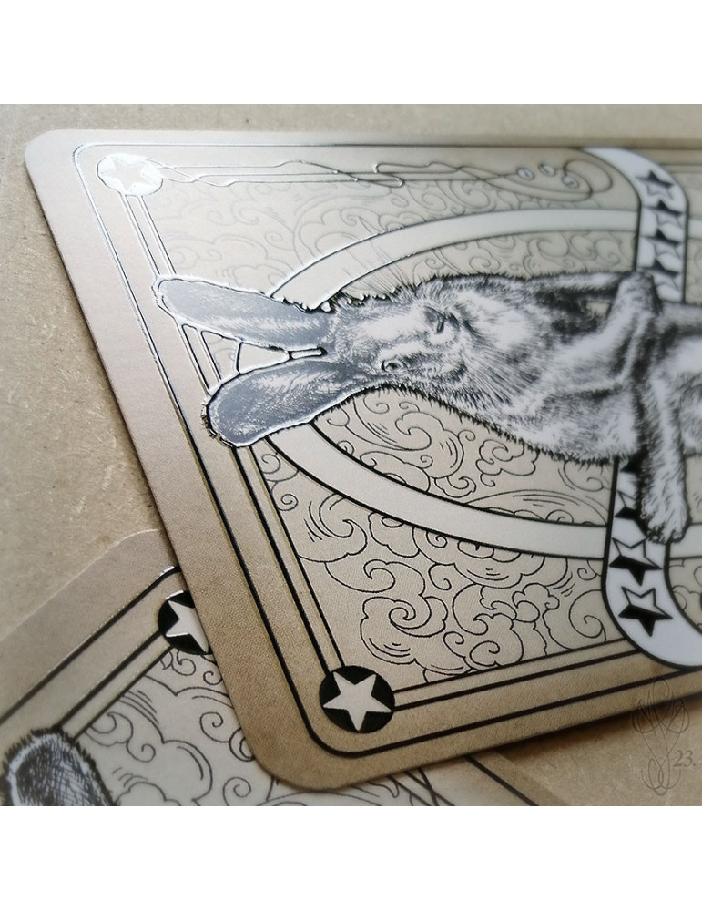 Carte postale "HARES" (Lièvres) - 9,8 x 14,8 cm