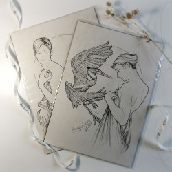 Duo de dessins originaux "SOULS" (Âmes)