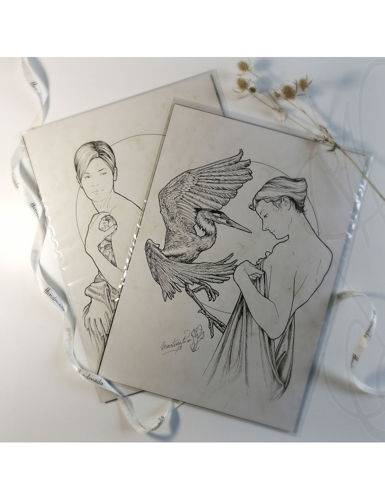 Duo de dessins originaux "SOULS" (Âmes)