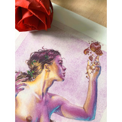 Impression d'art Perséphone - Déesse Grecque du printemps et des enfers