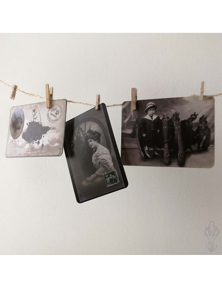 Trio de cartes postales "PORTRAITS VOLUMIQUES" - 14,8 x 10,5 cm