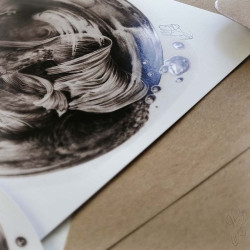 Duo de cartes postales assorties "SIRÈNE"