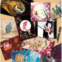 Mélange 5 Cartes postales