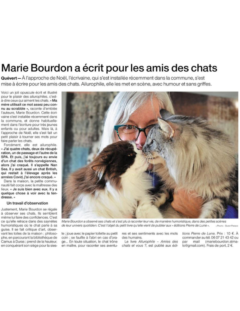 Ailurophile : Amie des chats, et vous?